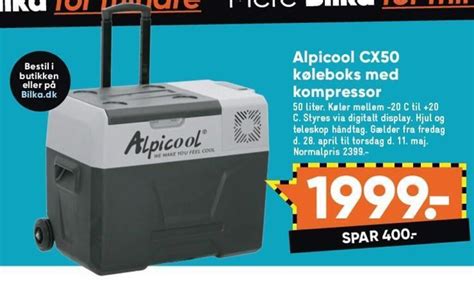 Alpicool Cx K Leboks Med Kompressor Tilbud Hos Bilka