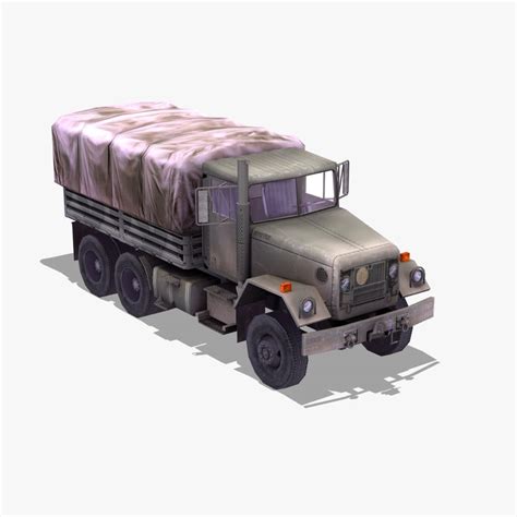 3d model m35 5 army truck