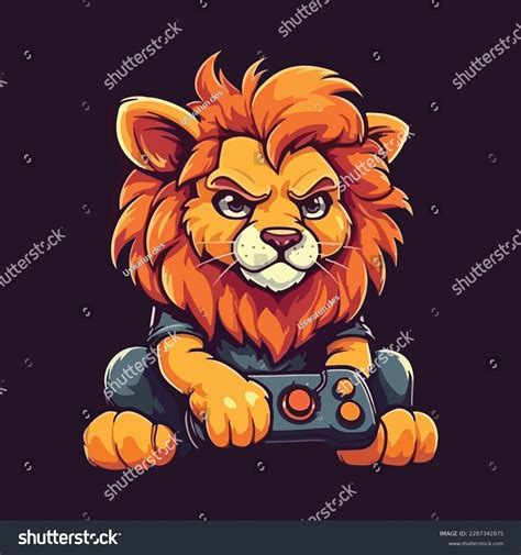 804 Lions Mascot Logo Illustration Sport E Sport Team Images Stock