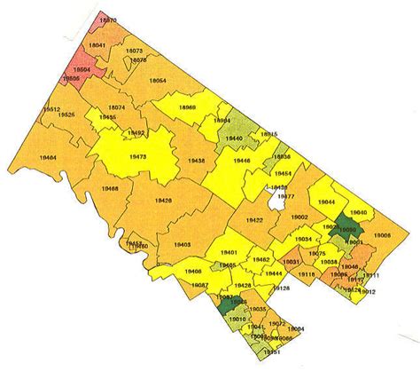 Montgomery County Pa Zip Codes Map