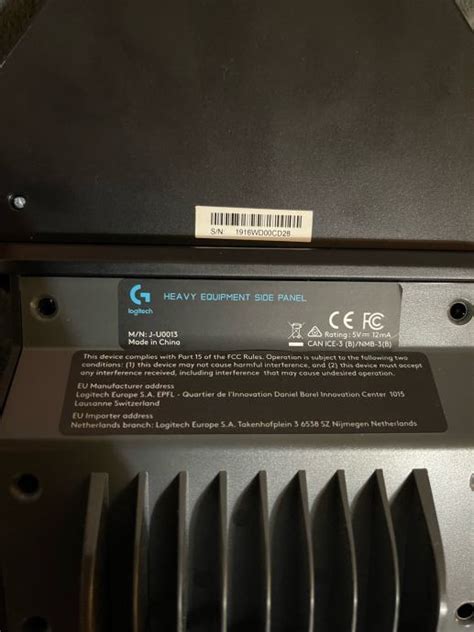 Logitech heavy equipment side panel