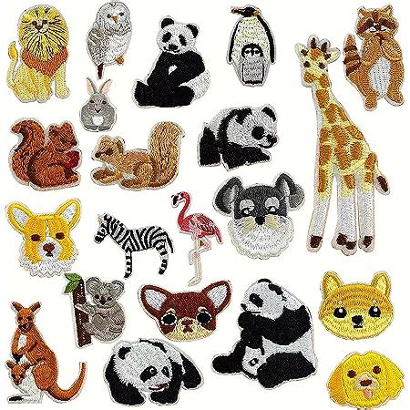 Broderie Patch Thermocollant Ecusson à Coudre 21pcs Patches