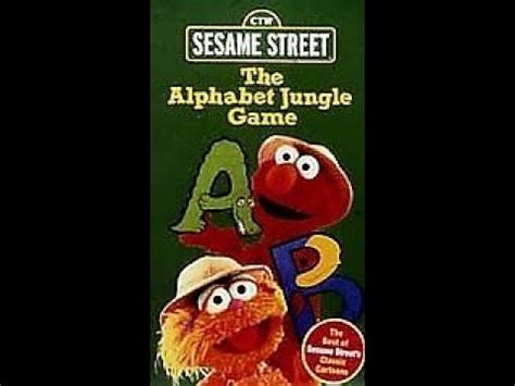 Opening And Closing To Sesame Street The Alphabet Jungle Game Vhs