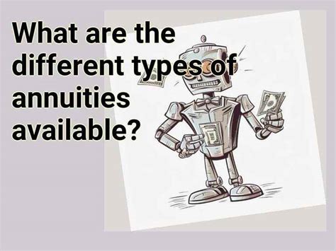 What are the different types of annuities available? – Finance.Gov.Capital