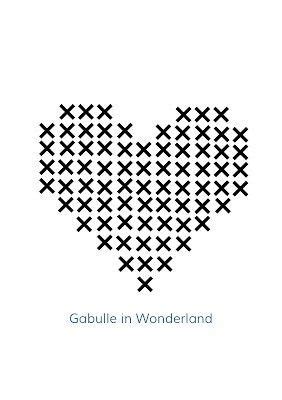 A Heart Made Up Of Crosses And The Words Gabuli In Wonderland