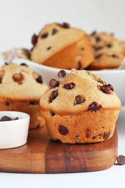 Easy Vegan Banana Muffins Chocolate Chips Recipe