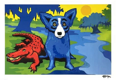 Blue Dog Painting