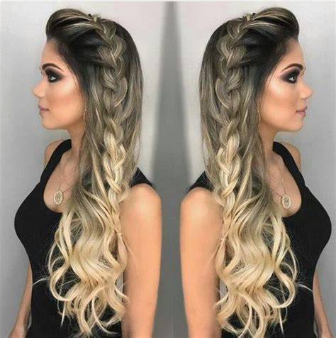 √ Cabelo Longo Penteados Simples Para Festa Cachos E Outras Ondas