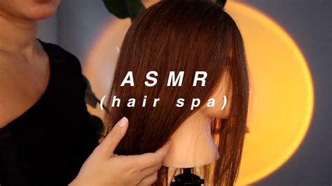 Asmr Hair Spa Role Play Hair Washing Hair Brushing Soft Whispers Relaxing Music Typing