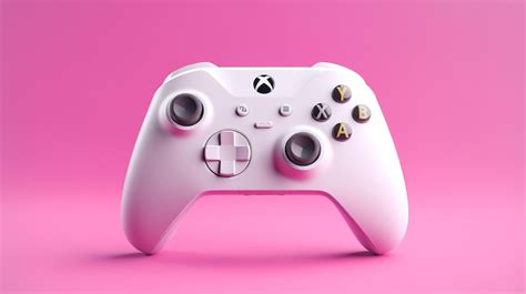 A xbox controller is on a pink background with the word xbox on it. | Premium AI-generated image