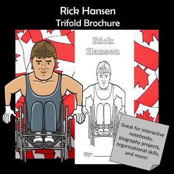 Rick Hansen Biography Trifold Brochure by Dr Loftin's Learning Emporium