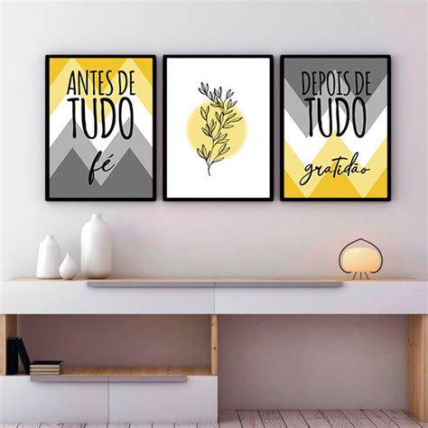 Quadro Decorativo Antes De Tudo F Depois De Tudo Gratid O