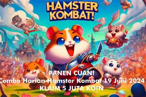 Sandi Harian Hamster Kombat 19 Juni 2024 Lengkap Dengan Kode Morse Ada