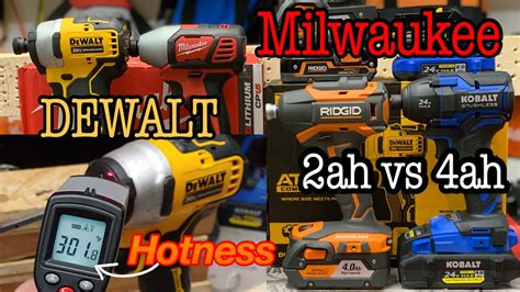 Dewalt Vs Milwaukee Vs Kobalt Xtr Vs Ridgid X Them Hot Tools Youtube