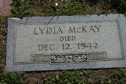 Lydia Mckay M Morial Find A Grave