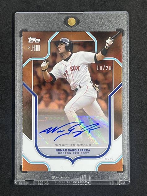 20枚限定 Topps x J Rod ノマー ガルシアパーラ 直筆サイン オレンジパラレル Nomar Garciaparra Auto