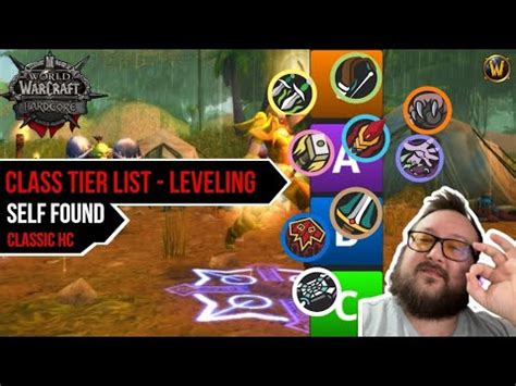 Leveling Class Tier List WoW Hardcore Self Found YouTube