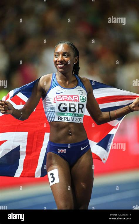 Bianca Williams participating in the 4x100 meter relay at the European ...