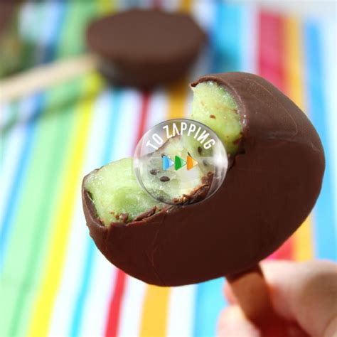 Piruletas De Kiwi Y Chocolate Tozapping