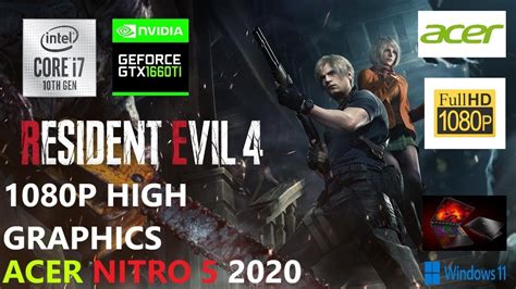 Resident Evil 4 Chainsaw Demo GTX 1660 Ti Mobile I7 10750H 1080P