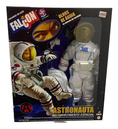 Boneco Falcon Estrela Edi O Limitada Astronauta Olhos Guia