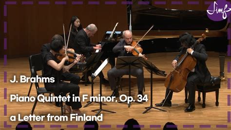 2023SIMF J Brahms Piano Quintet in F minor Op 34브람스 피아노 오중주 Op 34