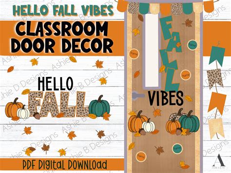 Classroom Door Decor, Fall Vibes, Hello Fall, Bulletin Board, Easy