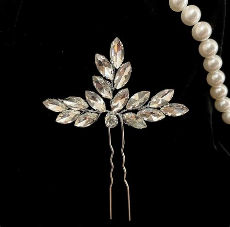 Bridal Hair Pin Crystal Hair Pin Wedding Hair Pins Etsy