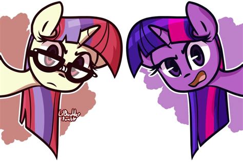 Safe Artist Lilboulder Moondancer Twilight Sparkle Pony