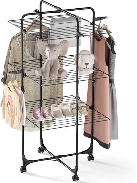 Amazon Apexchaser Clothes Drying Rack Tier Collapsible Laundry