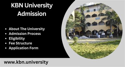 KBN University Admission 2024-25 | UG PG Courses | Eligibility