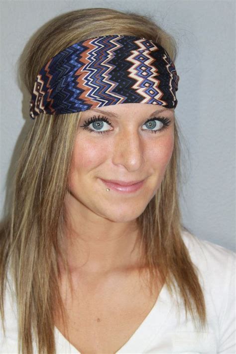 Aztec Tribal Boho Headband Hair Fashion Accessory Shades Of Etsy