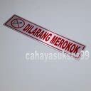 Jual Sticker Plat Anodizing Aluminium Printing Sign Tanda Dilarang