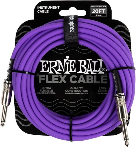 Ernie Ball Flex Instrument Cable Straight Straight Ft Reverb