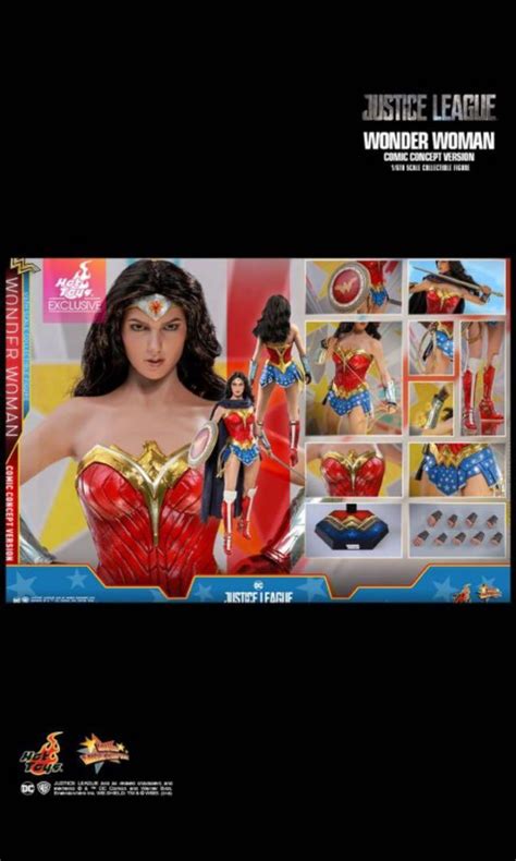 Hot Toys Mms Justice League Wonder Woman Scale Comic Concept Version Action Figure