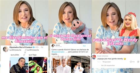 Xóchitl Gálvez Reacciona A Sus Memes De Dr Simi Dinosaurios Y Hasta