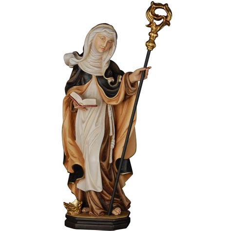 Wiltrud With Crown Female Saints Wood Carving 20 Cm Colored