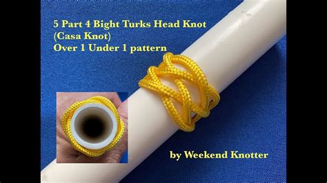 5 Part 4 Bight Turks Head Knot Tutorial New Youtube