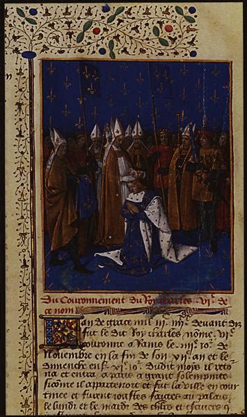 Coronation Of Charles Vi In 1380 In Reims 1455 1460 Jean Fouquet