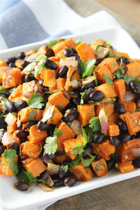 Black Bean Salad With Roasted Sweet Potatoes