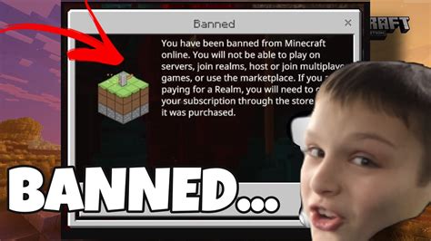 I Got Banned On Minecraft Youtube