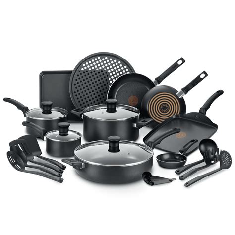 T Fal Kitchen Solutions 22 Piece Nonstick Cookware Set Thermospot