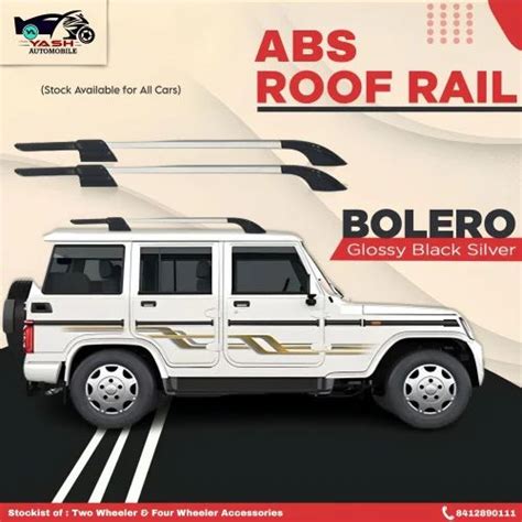 MAHINDRA BOLERO NEW ROOF RAILS OEM FULL ABS BLACK SILVER At Rs 1200 Set