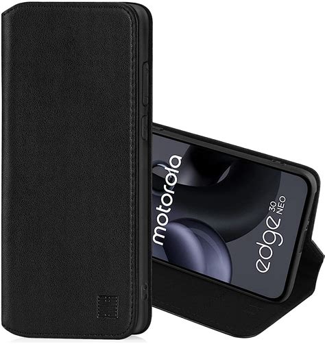 32nd Classic Series 2 0 Real Leather Book Wallet Flip Case Cover For Motorola Moto Edge 30 Neo