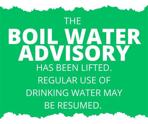 News Boil Water Advisory Lifted January 25 2024 The Township Of