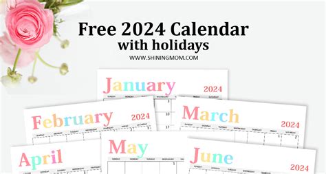 Free Printable Calendar With Holidays Listed Calendar Dahlia Kevina