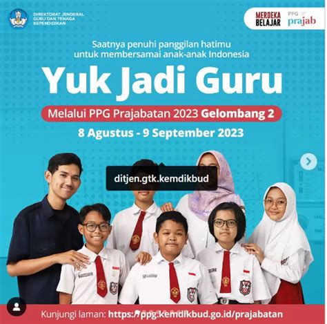 Pendaftaran PPG Prajabatan 2023 Sudah Dibuka Yang Ingin Jadi Guru