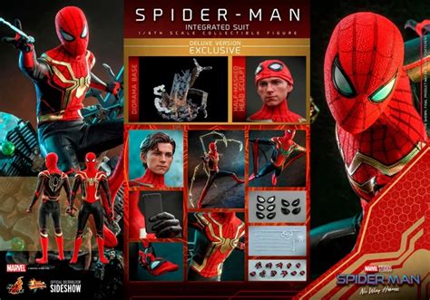 FIGURINE HOT TOYS échelle 1 6 Spider Man No Way Home Suit Intégré Deluxe MMS624 EUR 474 60