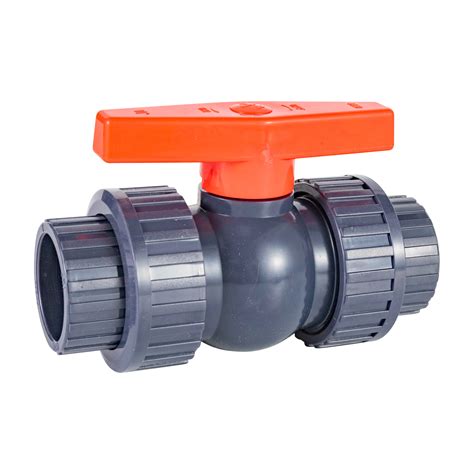 63mm PVC Double Union Ball Valve China PVC Valve And True Union Valve