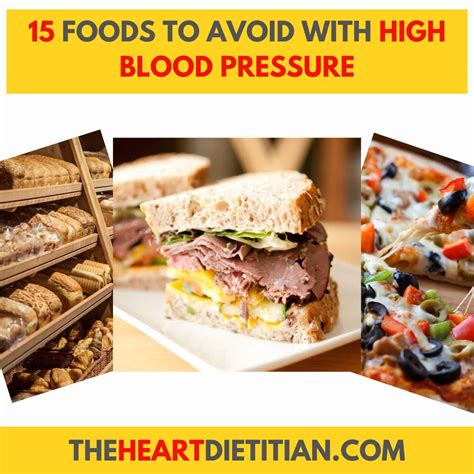 15 Foods To Avoid With High Blood Pressure - The Heart Dietitian